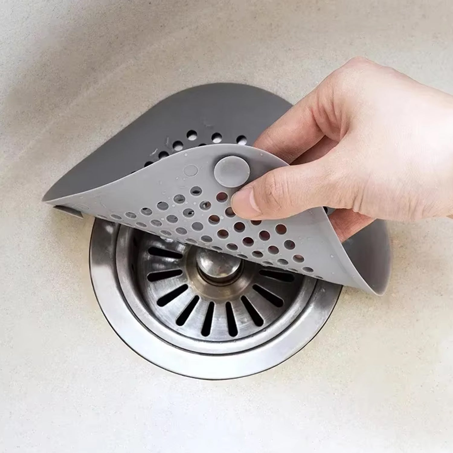 Flexible Silicone Drain Cover Strainer (1 Pc) Flexible Silicone Drain Cover Strainer (1 Pc)